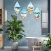 4pcs Shell Beach Hanging Signs Wall Art Ocean Animal Ornaments Living Room Home Decor