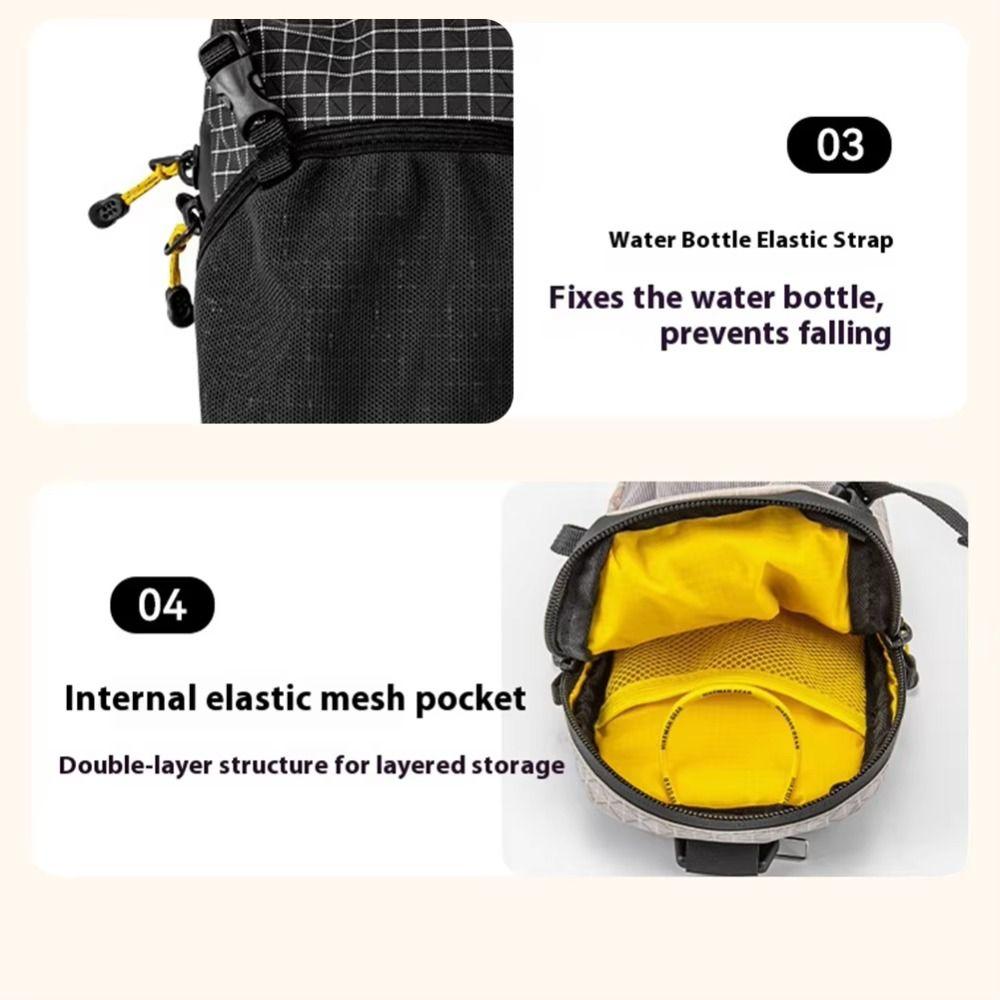 Backpack Expansion Water Bottle Holder Bag Quick-Adjust Strap Phone Waist Pack Phone Accessories