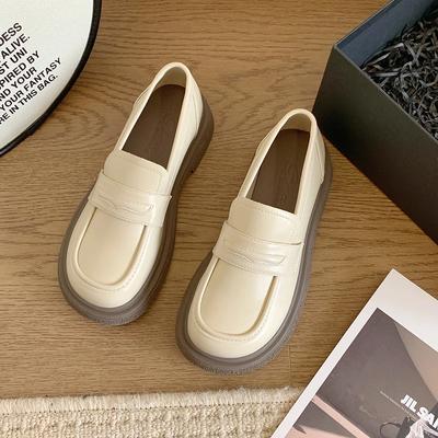 Модная женская обувь, осенние туфли с круглым носком, черные туфли на плоской подошве, мокасины с мехом, повседневные женские кроссовки, женская обувь, оксфорды на платформе, осень 2024 г.