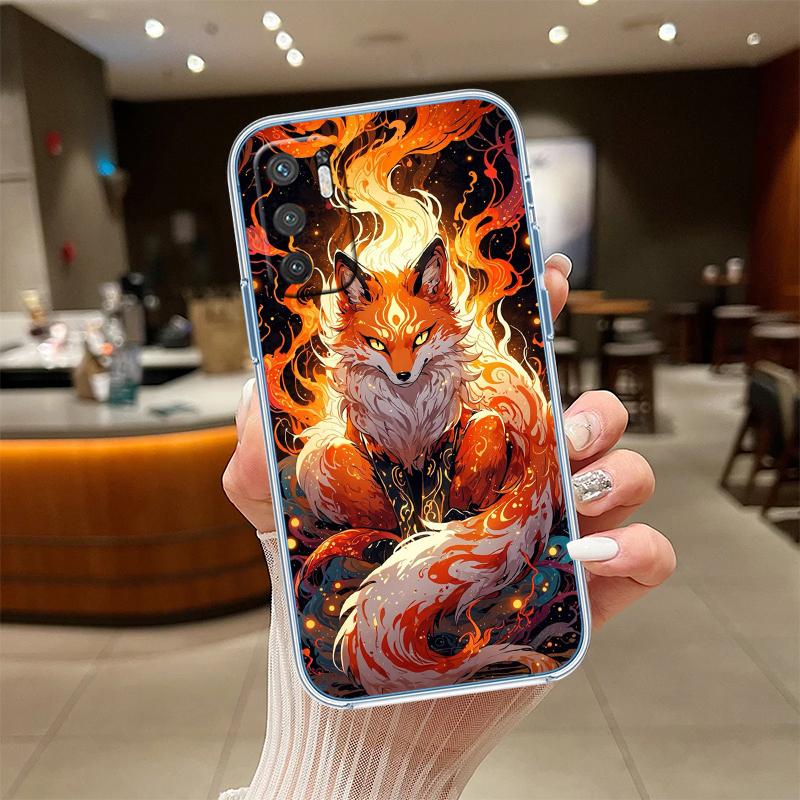 RE31 fox cute Transparent Phone Case for Samsung Galaxy A04 A04S A14 A23 A34 A54 M23 M33 M52 M53