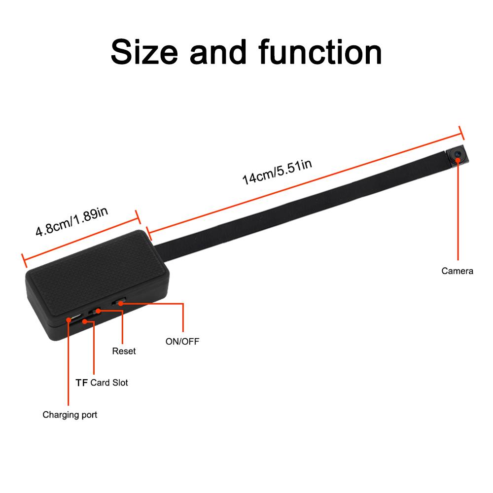 HD 1080P Mini Camera DIY Portable Wireless Module Night Vision WiFi Cam Motion Detection Camcorder Loop Recording Remote View