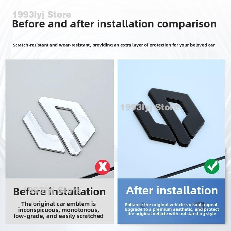 jhwpr5 For LEAPMOTOR B10 Styling Plastic Rear Emblem Front Grille Badge High-end Decals Auto Exterior Decoration