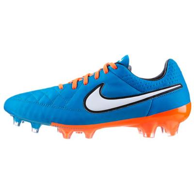 Tiempo Legend V Fg FG Резиновые Длинные Шипы Противоскользящие Износостойкие Футбольные Бутсы Унисекс Синий Оранжевый 631518-418