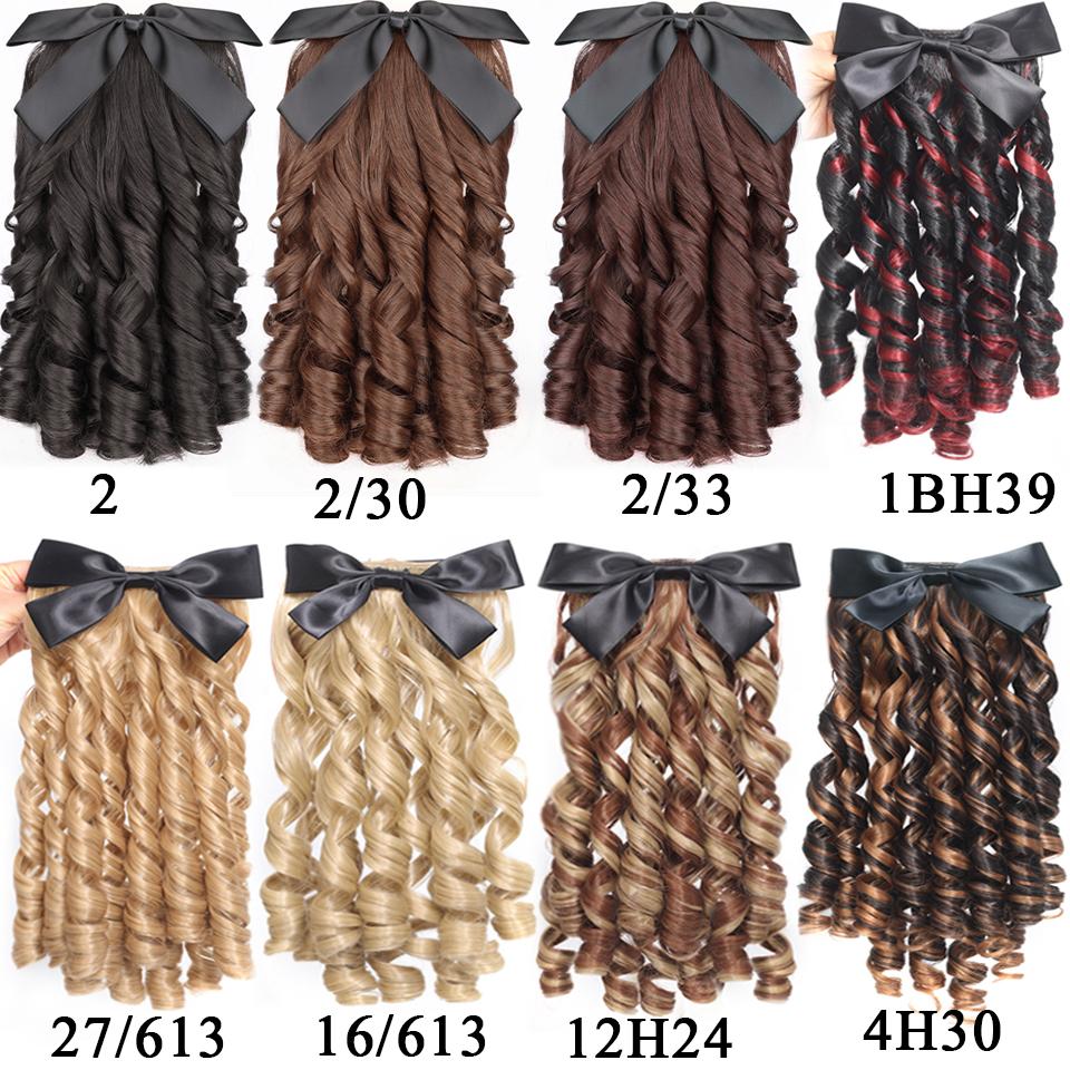 Синтетический ретро-кудрявый хвост принцессы с расческой, европейский пышный хвостик, заколка для волос, натуральный накладной хвост, мода