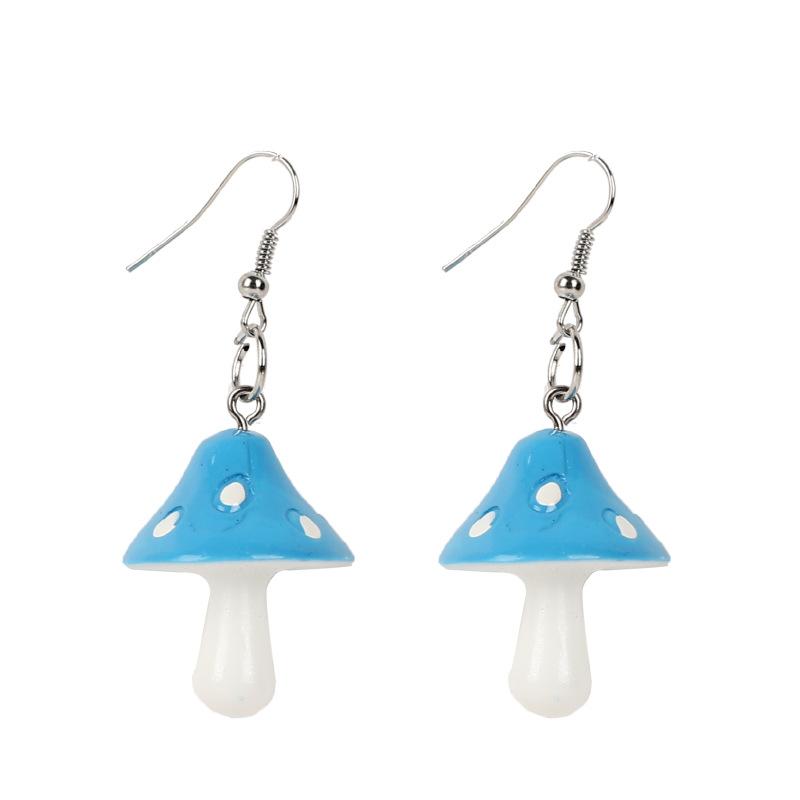 Cute Simple Funny Small Drop Earrings For Women Girls Children Animal Duck Frog Mushroom Cloud Shape Resin Dangle Jewelry Gift