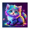 Frame Painting By Numbers Kits Colorful Cat Animals Starter Kit Drawing By Numbers Handwork Diy Gift For Home Decors 40x40