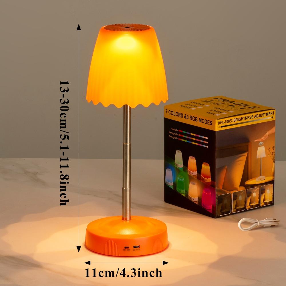 Height Brightness Adjustment Cordless Table Lamp Rechargeable Room Decoration Light Bedroom