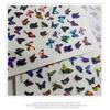 Nail Simulation Laser Butterfly Stickers 3D Stickers Waterproof Cute Butterfly Nail Stickers
