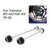 Rear Front Wheel Axle Fork Crash Slider For MT-03/YZF-R3 2015-2022 Motorcycle Stand Screw Swingarm Spools
