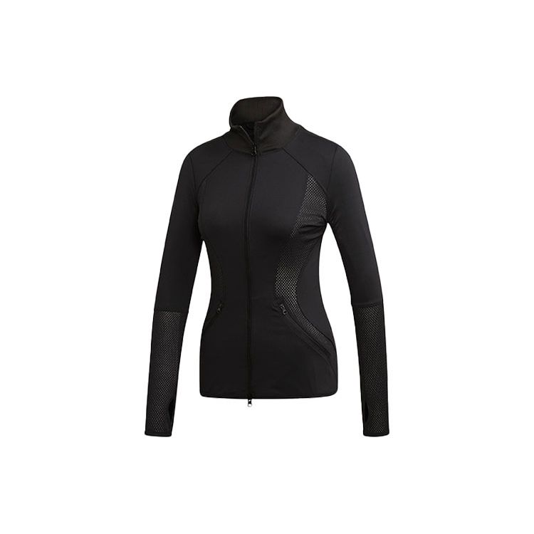 adidas X Stella McCartney Essentials Zip Collar Sports Quick-Dry Jacket Women Jackets Black EA2219