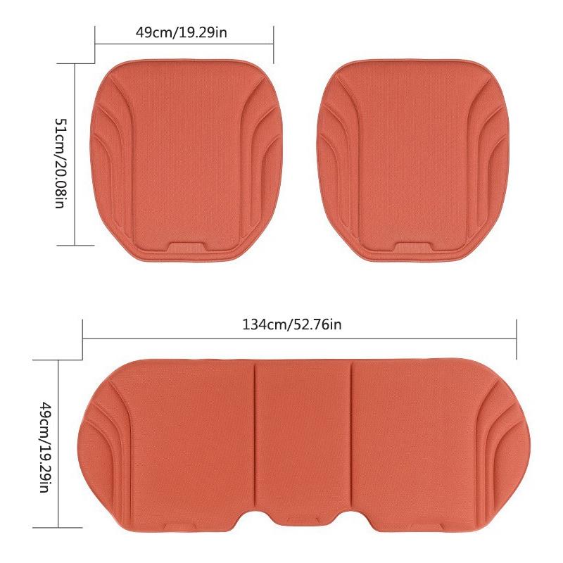 DSJW3 Car Rear Seat Cover Anti-Slip Breathable Protection Cushion Sticker For BMW X5 X6 F30 F34 F10 F20 G20 G30 F15 F16 1 3 5 7 Series