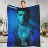 Плед Anuel AA Певец Путешествия Фланель Постельное белье Пледы Супер Мягкий Диван Кресло Дизайн Покрывало Подарок