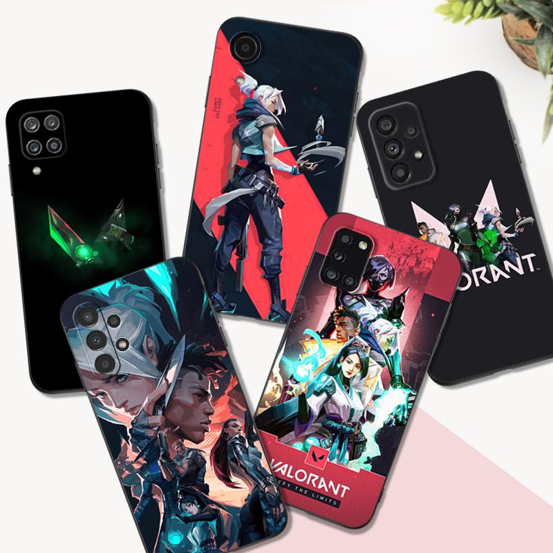Black Tpu Case For Samsung Galaxy F23 M12 M22 M23 M32 4G M52 5G M30S M21 ValorantS GameS