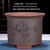 Purple Clay Ceramic Orchid Pot