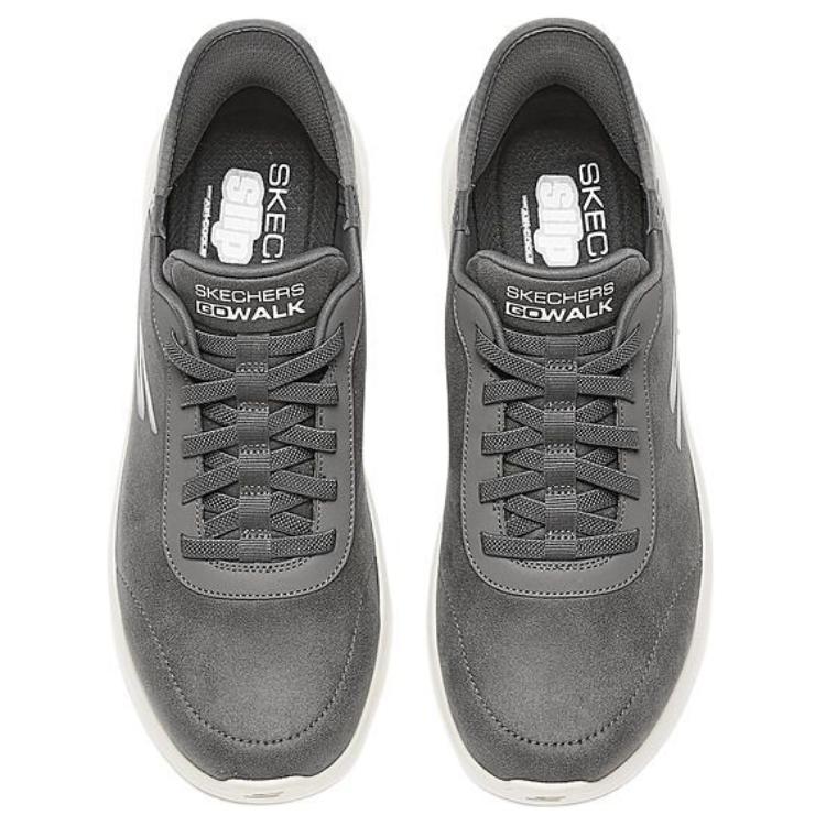 Skechers Серия Go Walk Удобные Обхватывающие Низкие Повседневные Кроссовки Мужские Серый 216326-GRY