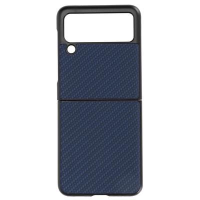 Складной чехол-книжка с карбоновым узором для Samsung Galaxy Z Flip 3 Защитная крышка