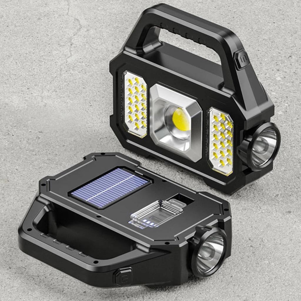 Солнечный фонарик с зарядкой через USB, уличный светодиодный прожектор, прожектор, USB перезаряжаемый фонарик для кемпинга, солнечный прожектор