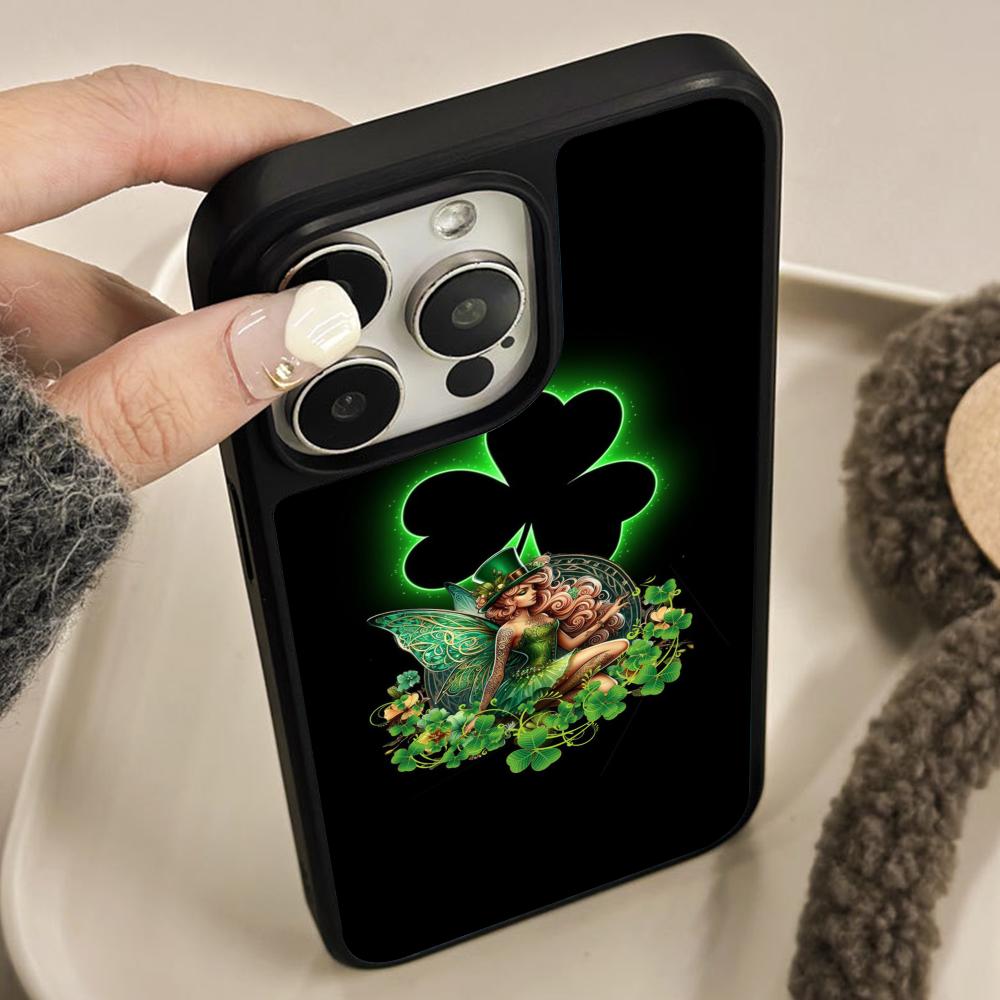 Чехол для мобильного телефона на День Святого Патрика для iPhone 17 16 15 14 13 12 11 Air Pro Max Plus Матовая поверхность Цветной чехол Чехол Роскошный