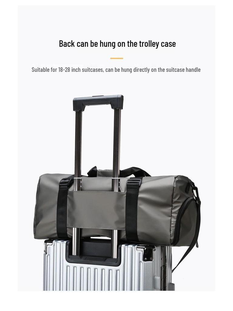 Унисекс сумка для кемпинга и пляжа с разделением на мокрое/сухое - Модная спортивная и дорожная сумка для коротких поездок