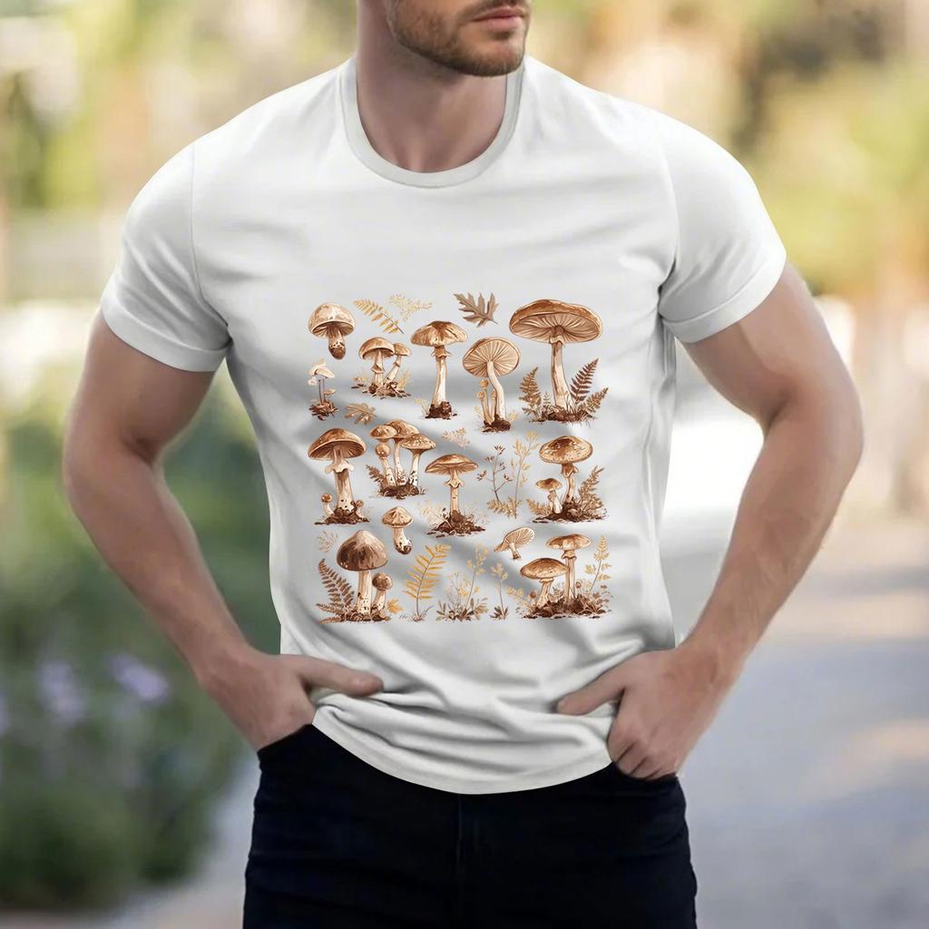 Men's Stand Collar Short Sleeve Shirt Loose Leisure Holiday Shirt Man