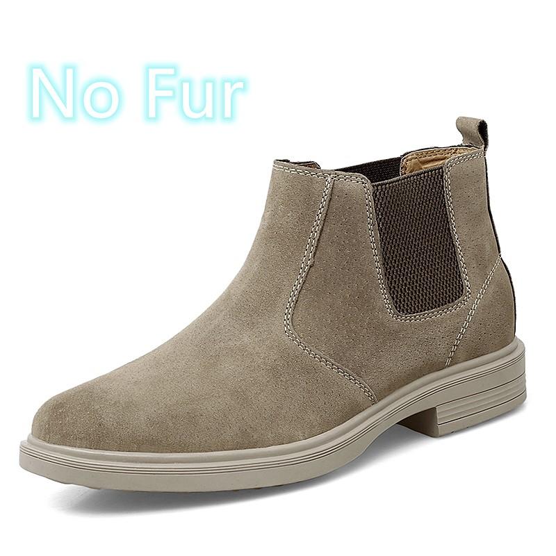 Новейшие мужские ботинки, классические модные ботинки Chelsea Frosted Suede, мужские повседневные ботинки, роскошные брендовые теплые зимние ботинки, осенне-зимние ботинки