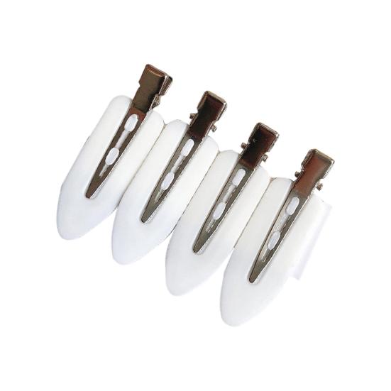 4Pcs Hair Clips Bright Color Seamless Hair Barrette Easy-wearing Decorative Ultra-light Non-slip Acrylic Women Bangs Clips Ornament