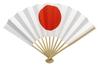 Складной веер японский флаг