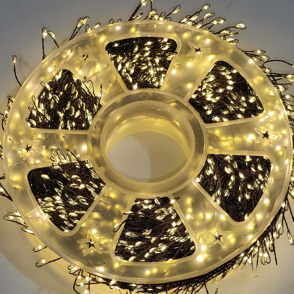 10м-75м Светодиодная гирлянда-фейерверк, Рождественские гирлянды, Гирлянда для сада, вечеринки, свадьбы, украшения рождественской елки, лампа