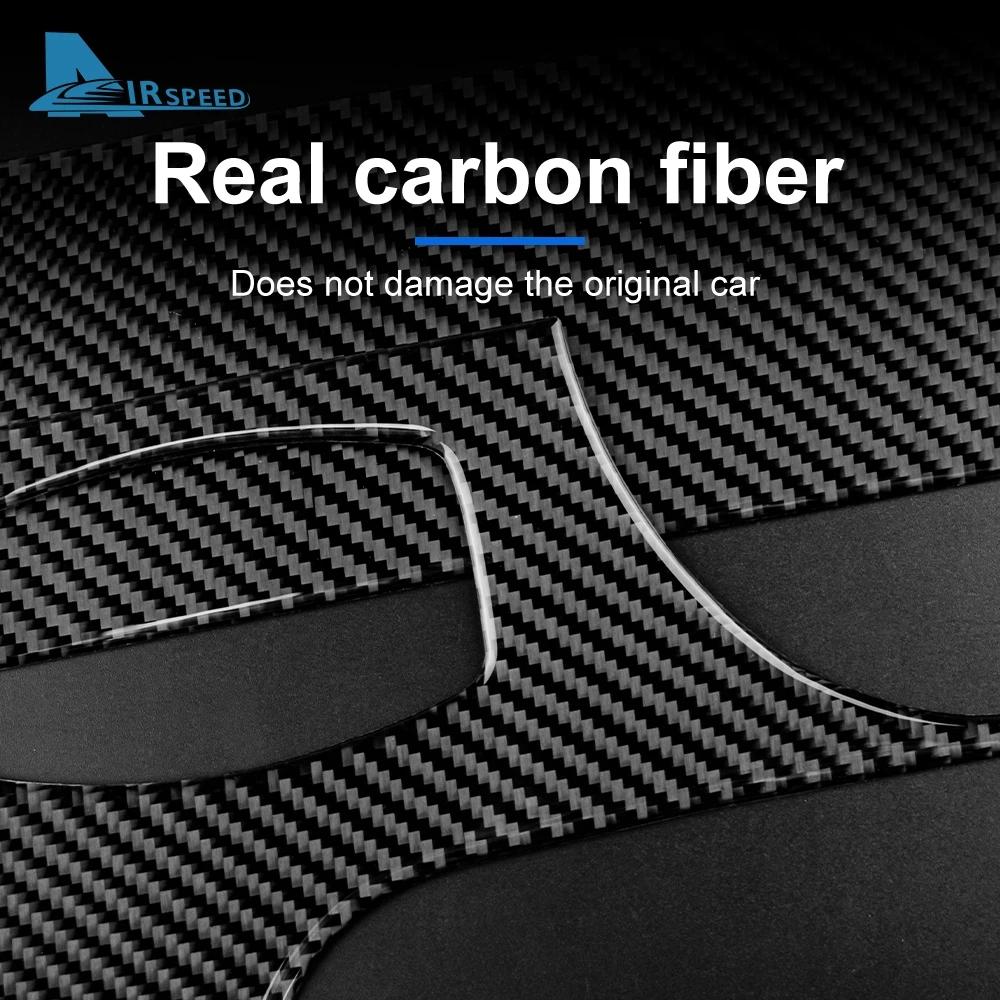 Наклейка для Ford Mustang 2015-2022 из настоящего углеродного волокна, крышка приборной панели автомобиля, панель приборов, внутренняя отделка, авто с правым рулем и левым рулем