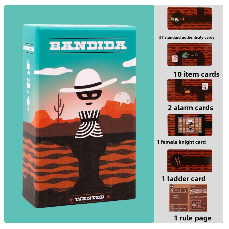 Bandido Bandida Набор для настольных игр 1-4 игрока Стратегия Головоломка Карточная игра Идеально для детей и взрослых Вечеринка Семья Приятная стратегическая игра