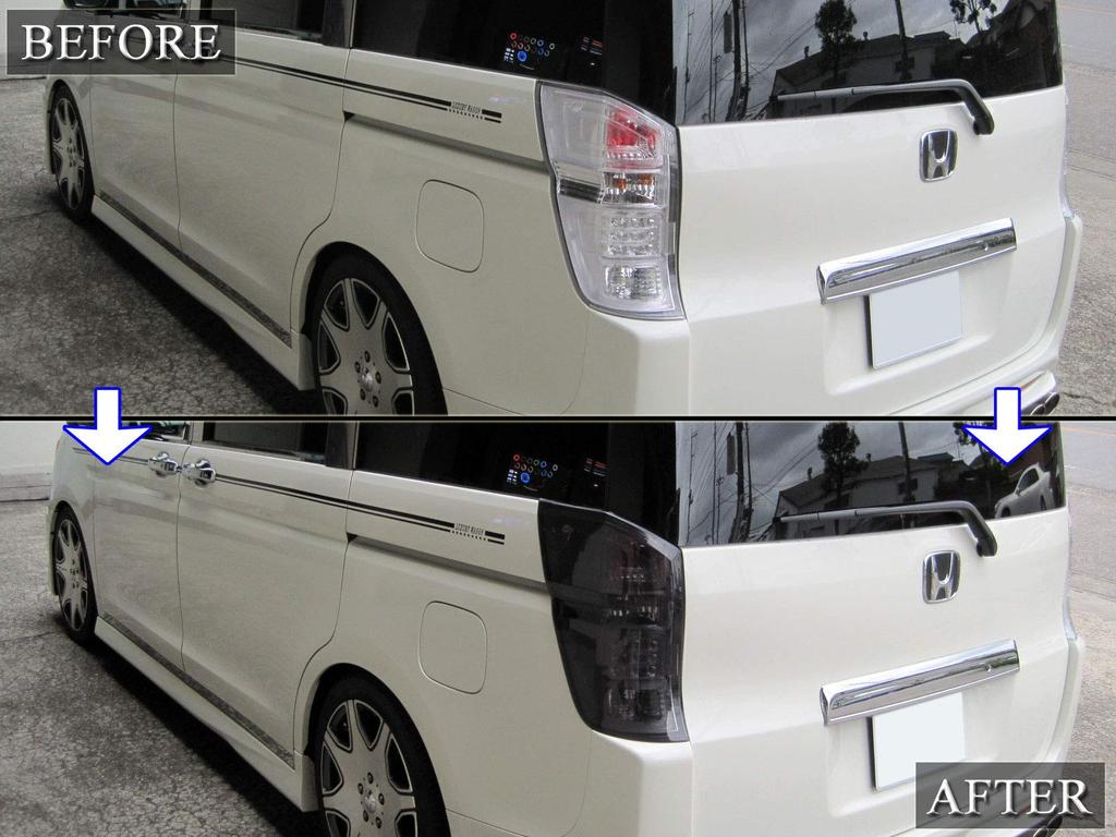 BRIGHTZ Smoked Tail Light Covers for Step Wagon Spada Compatible with and 6 Step Wagon Spadas RK5/RK6 [SMO-REA-070] RK, K5, K5, 5, (Product Code