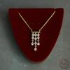 Французская роскошь S925 Стерлинговое серебро Позолоченное 14K Золотом Ожерелье Великолепное Винтажное Ожерелье с подвеской-кисточкой и цирконами для женщин Ювелирные изделия