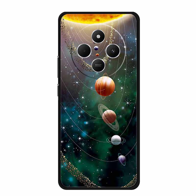 Phone Case For Xiaomi Redmi 14C Back Cover Case 14 C Black Silicone Soft Funda For Redmi 14C Case Redmi14C 6.88" Shockproof Bag