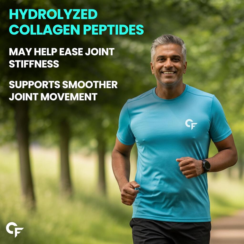 Carbamide Forte Hydrolyzed Collagen Powder for Women & Men 460g | Belgian Chocolate | Type I & III