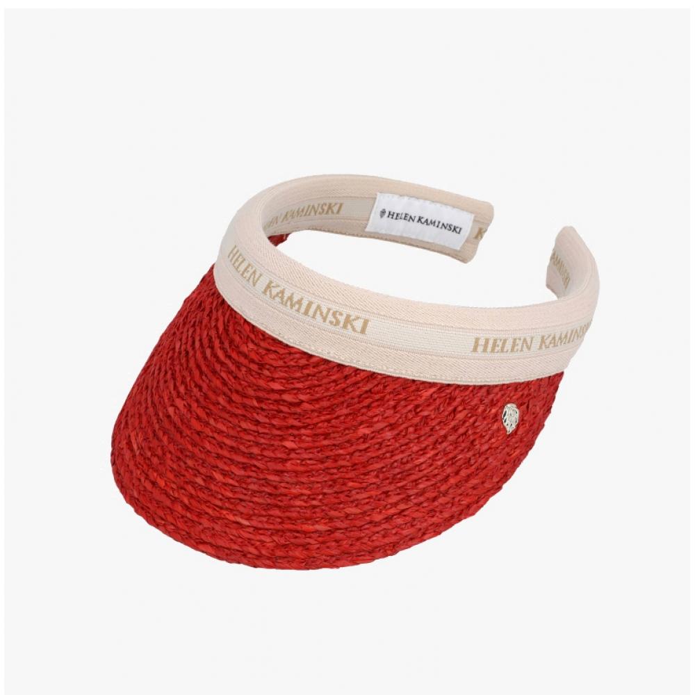 Хелен Камински Бьянка 8 Тропический Натуральный Логотип Козырек Солнечная Шляпа