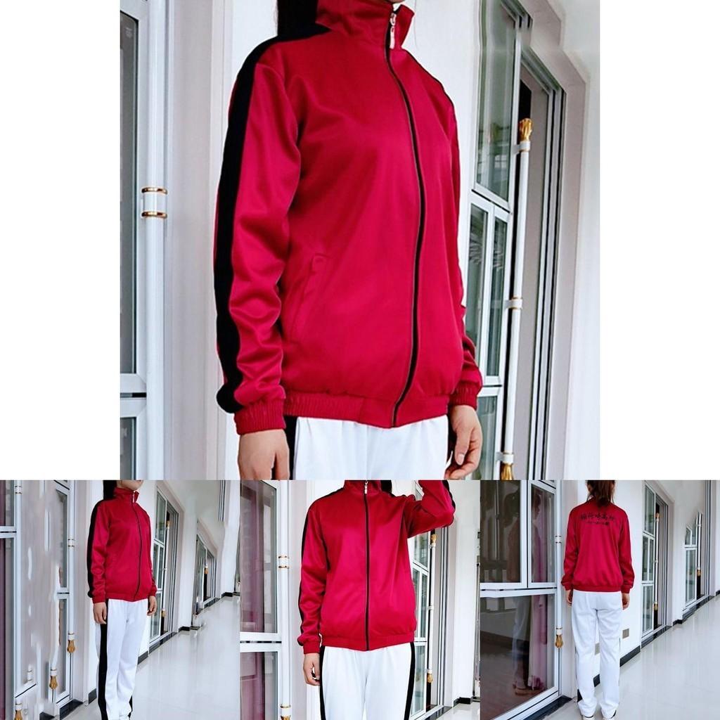 Стильный костюм для косплея Хайкюу Мия Ацуму свободного кроя с сетчатой подкладкой