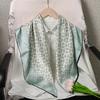 Spring and Autumn Thin Silk Scarf Women's Mulberry Silk 90 Square Scarf Versatile Fashion Shirt with Shawl Silk Scarf