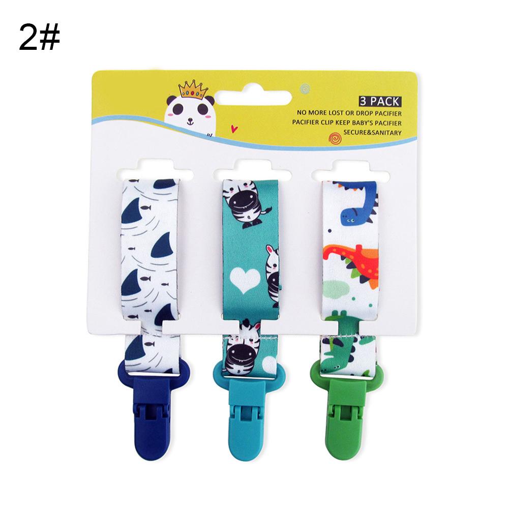 Puntos Cartoon 3 шт./компл. милый держатель для пустышки с зажимом для соски-пустышки для прорезывания зубов