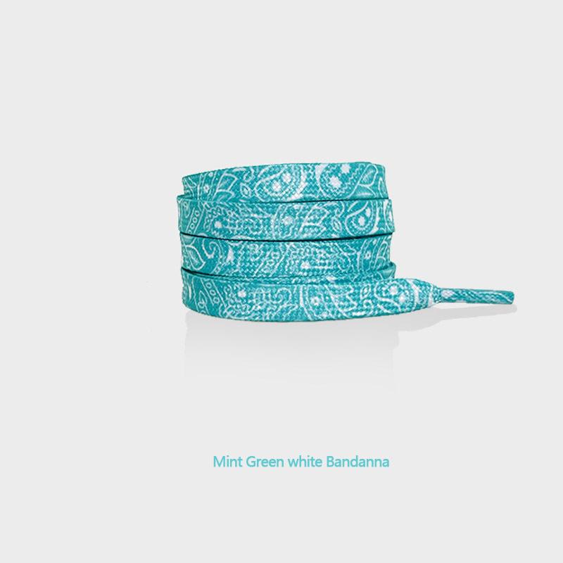 Gilding Flat Shoe Laces Cashew Flower Shoelaces for Sneakers Hand-painted Sports Casual Basketball Tennis Shoelace Shoestrings