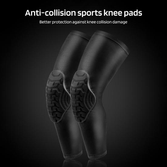 Спортивный наколенник, дышащий баскетбольный наколенник, сотовый защитный бампер, бандаж, защитный наколенник