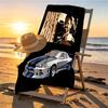 Fast & Furious Print Beach Towel Design, Soft, Lightweight. for Home Bathroom, Spa, Pool, Yoga, Surfing, Camping, Gift for Family, Friend