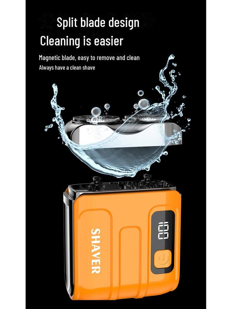 R18 Portable Men's Mini Electric Shaver - Super Clean Travel-Friendly Automator