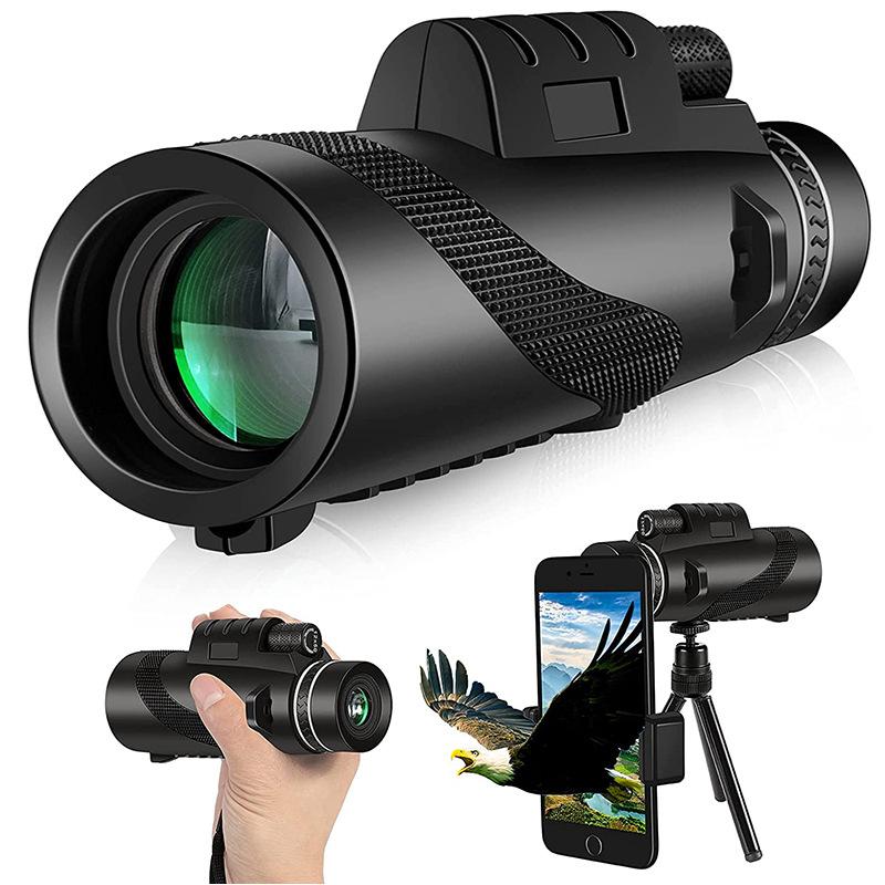 80X100 Telescope 12X50 Monocular Telescope 40X60 Astronomical Telescope Magnifying Glass Bird Watching Mirror