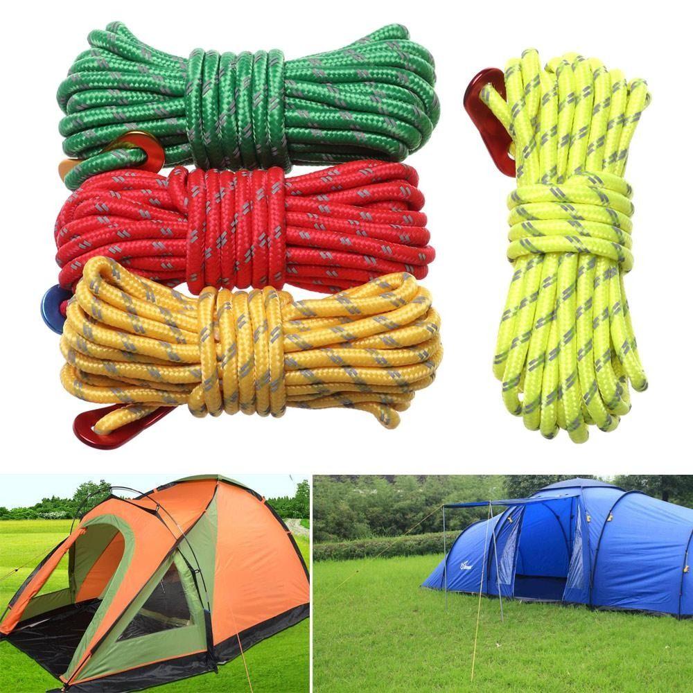 4 метра ветровой трос 4 мм аксессуары для палаток высокое качество светоотражающие с крючками для кемпинга