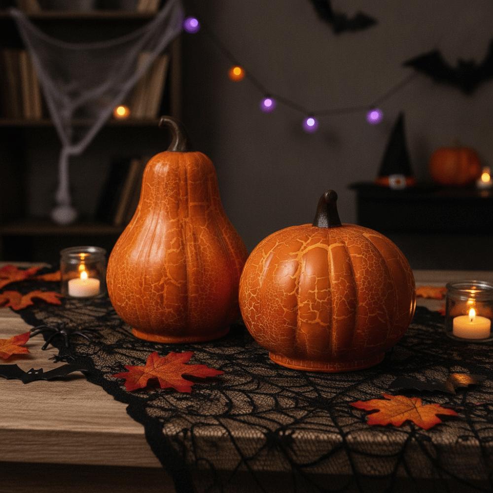 Simulated Halloween Pumpkin Lamp Glowing Table Pumpkin Ornament Pumpkin Night Light Bedroom