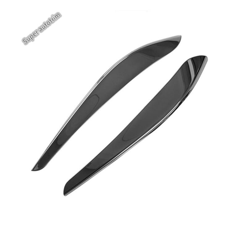 Car Styling Front Bumper Corner Spilitter Strip Cover Decorative Trims Stainless Steel Fit For Lexus ES 2018 - 2025 Exterior