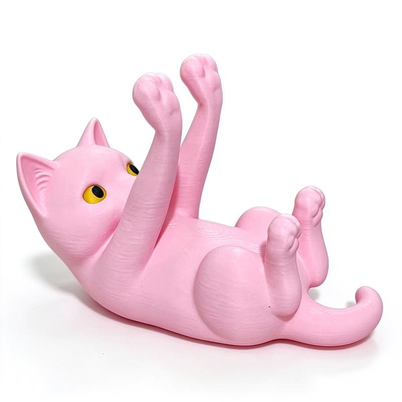 1 шт. Милый держатель для телефона на стол в форме котенка, 3D-печать, регулируемая подставка для телефона в виде черной кошки, настольная подставка для телефона, животное, декор для стола