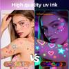 UV Face Paint Temporary Tattoo Pen Water-Washable Body Fluorescent Art Marker Festival Party Dual-Headed 12-Color Erasable