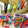 50Pcs Mini Natural Wooden Clothes Photo Paper Peg Clothespin Craft Clips