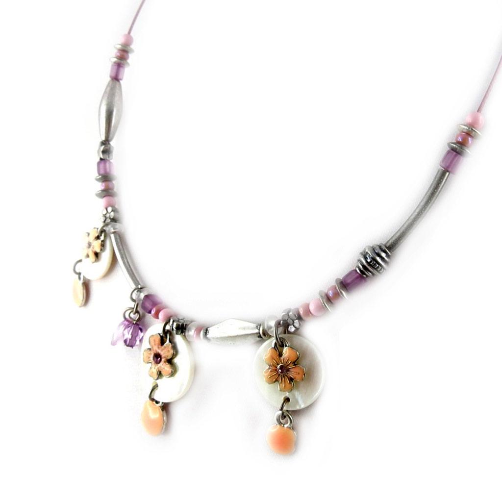 Les Trésors De Lily [E1701] - Дизайнерское колье Ludivine, розовое